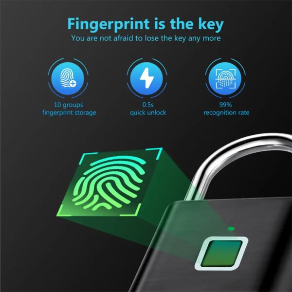 Smart Fingerprint Padlock - Image 2