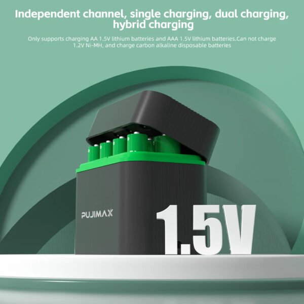 1.5V Smart Lithium Battery Charger Set - Image 3