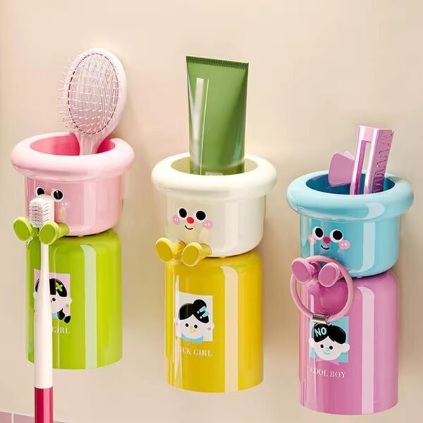Cute Wall-Mounted Toothbrush Holder - Image 7