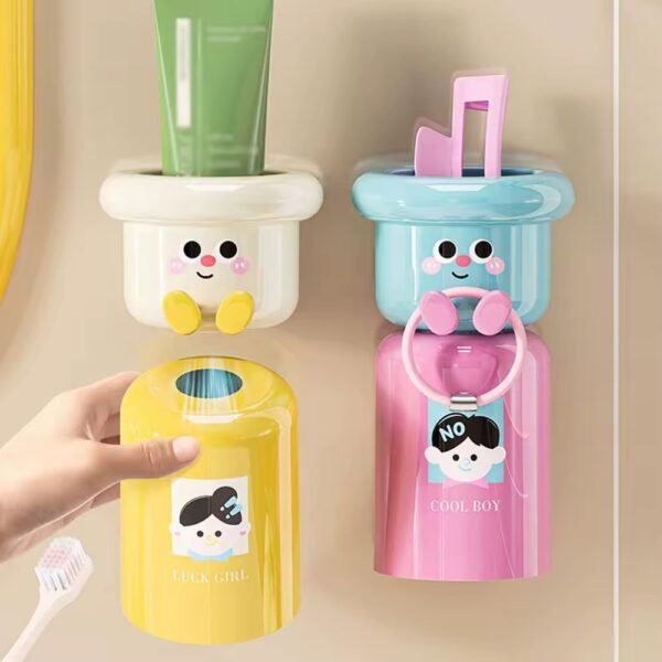Cute Wall-Mounted Toothbrush Holder - Image 2
