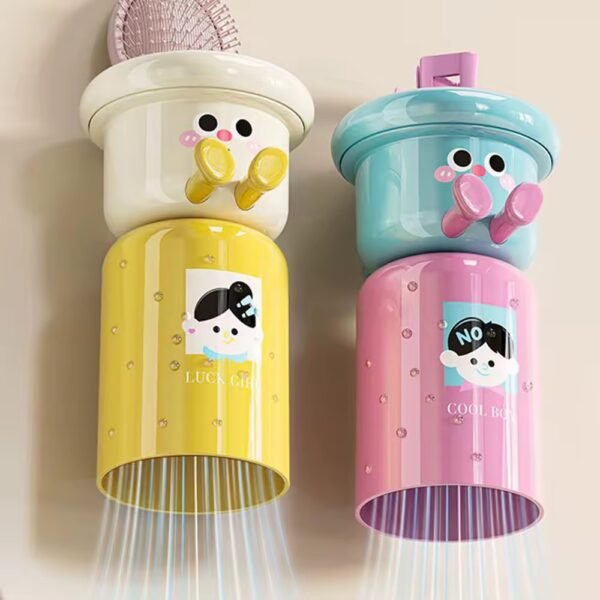 Cute Wall-Mounted Toothbrush Holder - Image 4