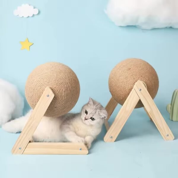 Vertical Sisal Cat Scratcher Ball - Image 2