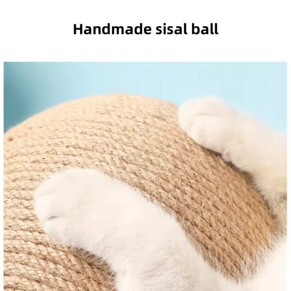 Vertical Sisal Cat Scratcher Ball - Image 3