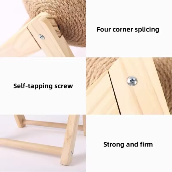 Vertical Sisal Cat Scratcher Ball - Image 4
