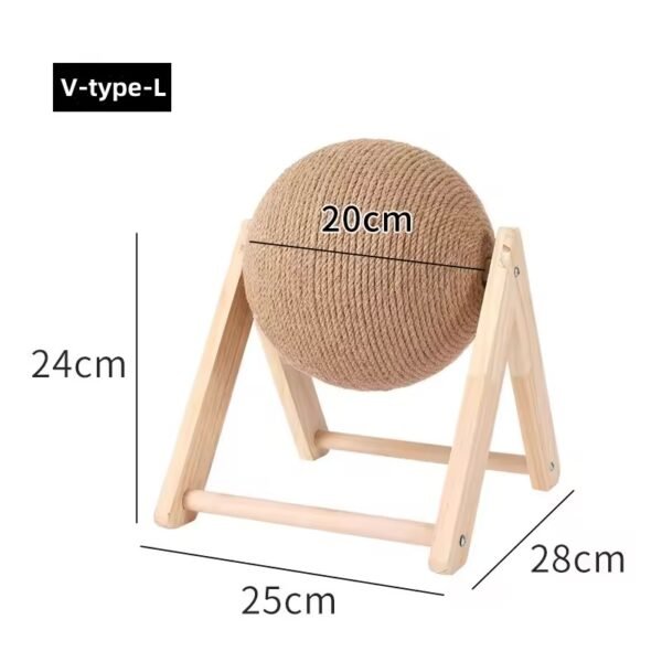 Vertical Sisal Cat Scratcher Ball - Image 6