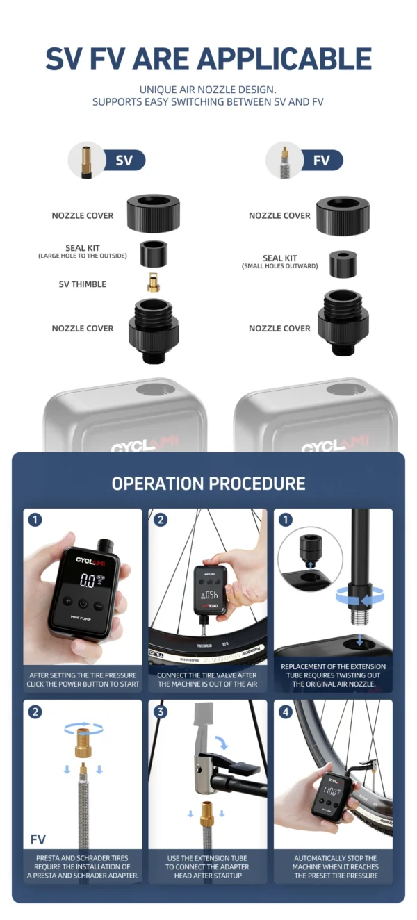 Mini Electric Bike Air Pump - Image 8